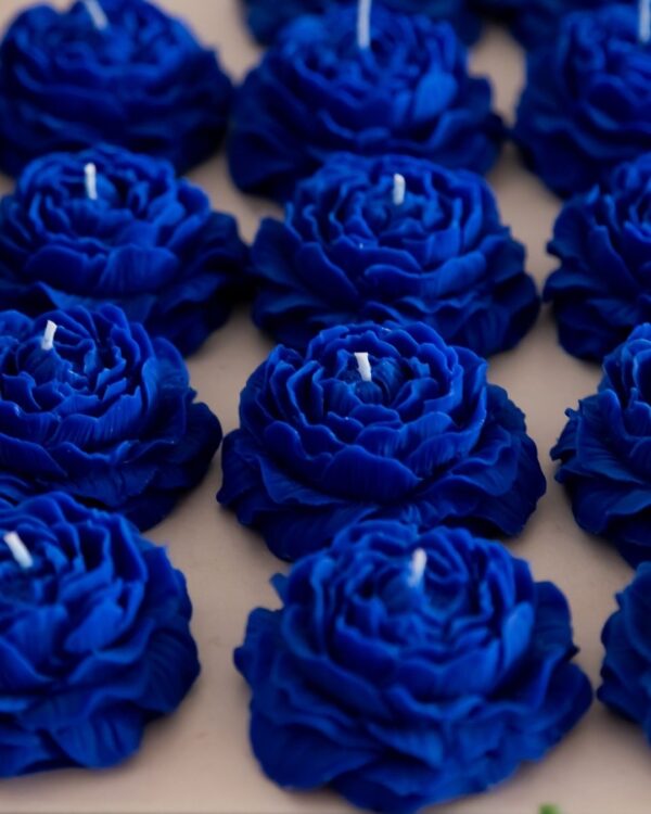 Trysa Peony Blue Candle