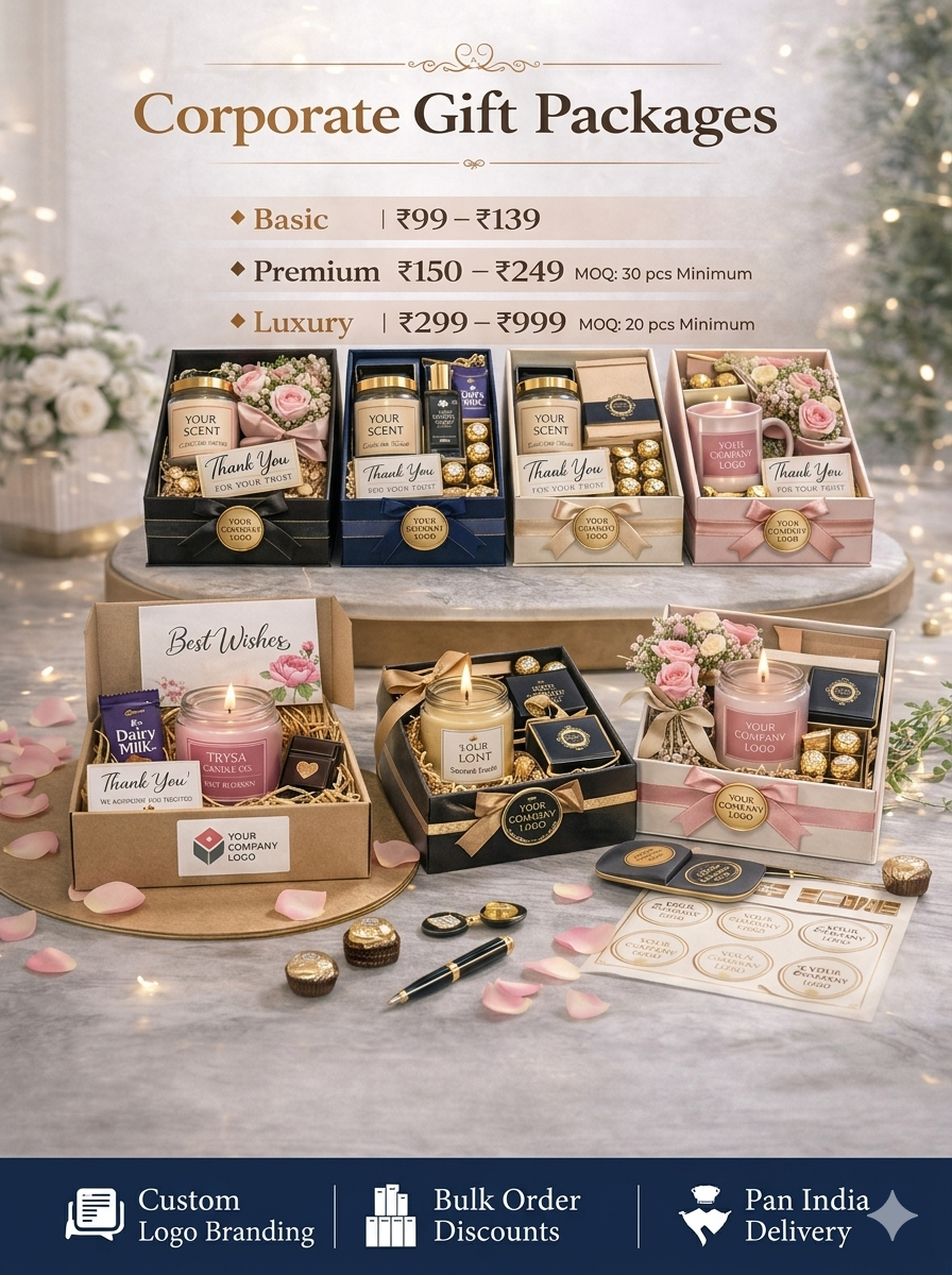 Corporate gift packages for every occasion Trysa candle22