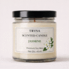 Jasmine Fragrance Handmade Jar Candle – Relaxing Decorative Candle Trysa Candle