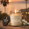 Jasmine Fragrance Handmade Jar Candle – Relaxing Decorative Candle Trysa Candle