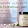 Jasmine Fragrance Handmade Jar Candle – Relaxing Decorative Candle Trysa Candle