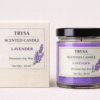 Lavender Fragrance Handmade Jar Candle – Decorative & Aromatherapy Candle trysa candle