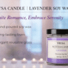 Lavender Fragrance Handmade Jar Candle – Decorative & Aromatherapy Candle trysa candle