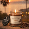 Premium Coffee Scented Jar Candle – Handmade Aromatherapy Decorative Candle Trysa candle