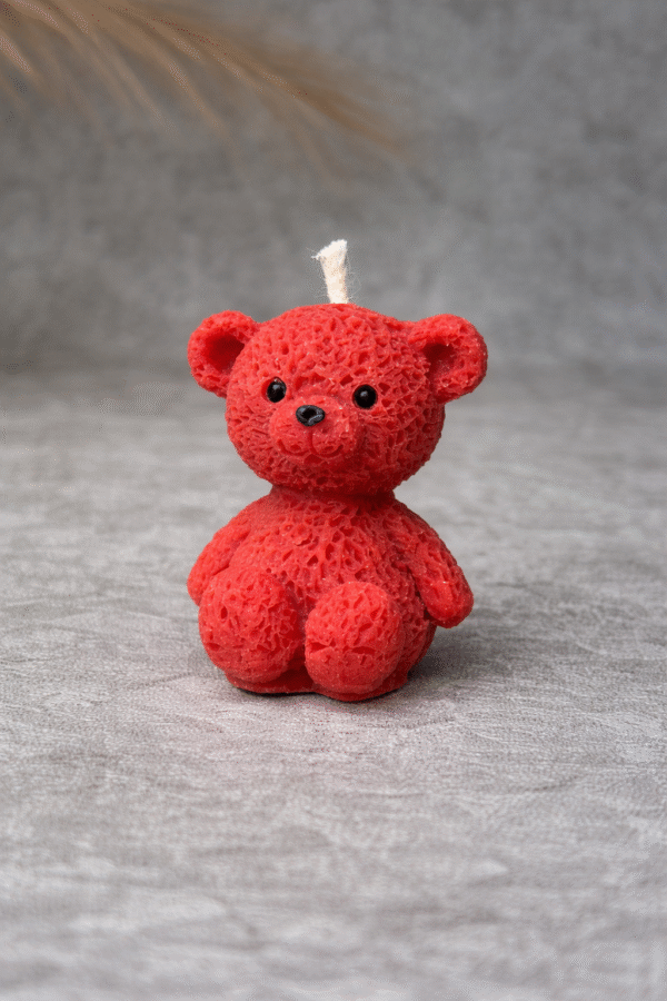 Red-Teddy-Bear-Birthday-Candle-Cute-Decorative-Cake-Candle-Trysa-Candles