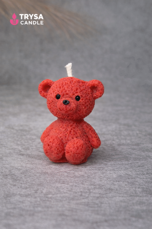 Red-Teddy-Bear-Birthday-Candle-Cute-Decorative-Cake-Candle-Trysa-Candles