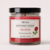 Rose Scented Handmade Jar Candle (149g) – Aromatherapy Decorative Candle for Home trysa candle (2)