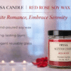 Rose Scented Handmade Jar Candle (149g) – Aromatherapy Decorative Candle for Home trysa candle (2)