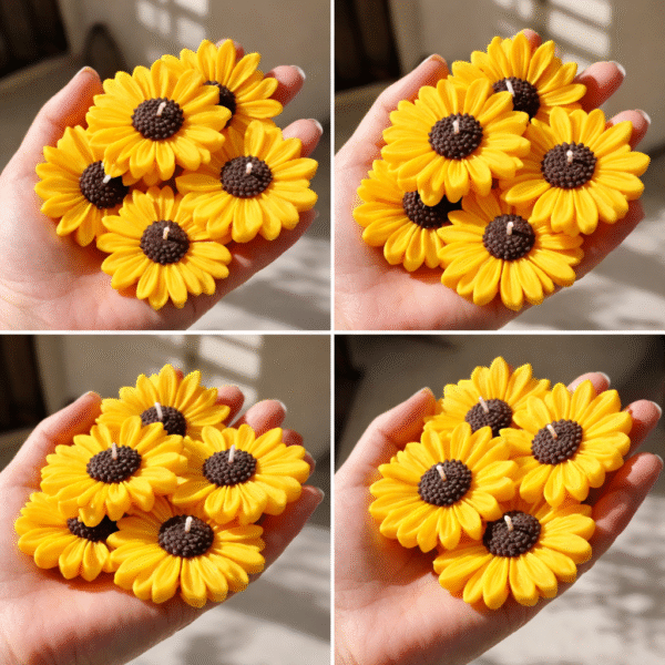 Trysa candle Sunflower Shape Floating Candles2