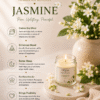 Premium Scented Jasmine Jar Candle| Luxury Candle| Hand Crafted| Natural Soy Wax| Yoga & Meditation Candles| Non Toxic| Smokeless | Romantic Decoration for Diwali, Anniversary, Birthday & Valentine's Day | Gift for Her, Him, Girlfriend & Boyfriend | Trysa candle pack of 1