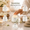 Premium Scented Jasmine Jar Candle| Luxury Candle| Hand Crafted| Natural Soy Wax| Yoga & Meditation Candles| Non Toxic| Smokeless | Romantic Decoration for Diwali, Anniversary, Birthday & Valentine's Day | Gift for Her, Him, Girlfriend & Boyfriend | Trysa candle pack of 1